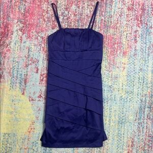 Chic Purple Strappy Mini Dress